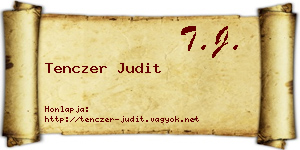 Tenczer Judit névjegykártya